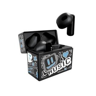 Techmade Earbuds TM-XM191-BKBL Con Pattern Blu