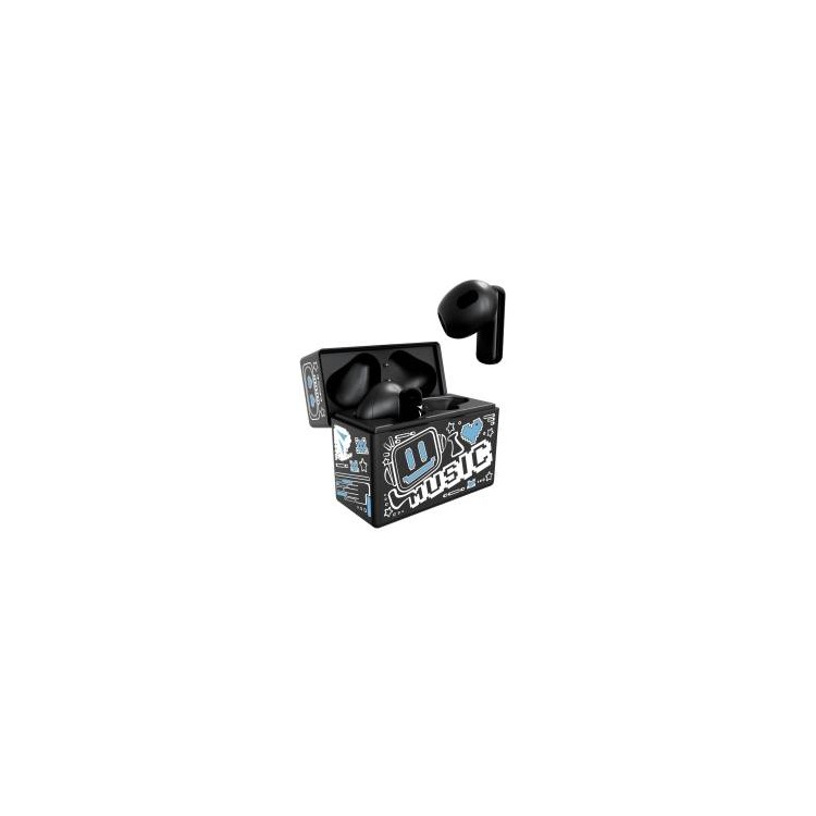 Techmade Earbuds TM-XM191-BKBL Con Pattern Blu