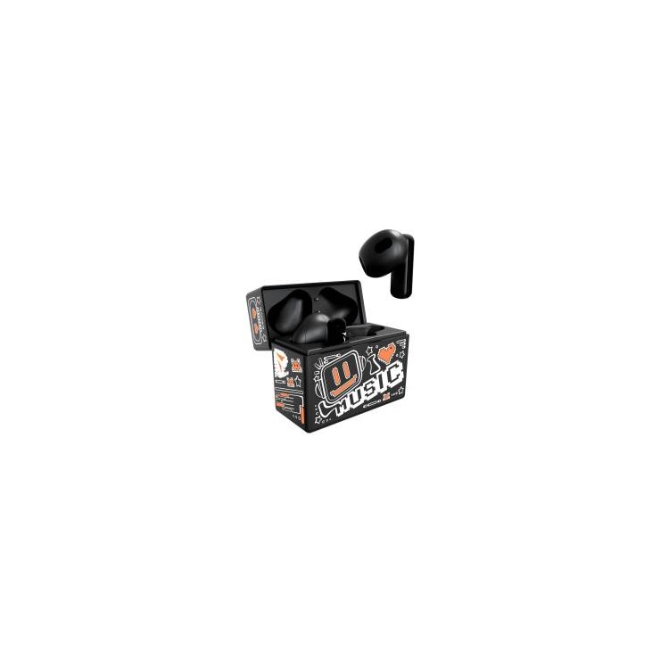 Techmade Earbuds TM-XM191-BKOR Con Pattern Arancione