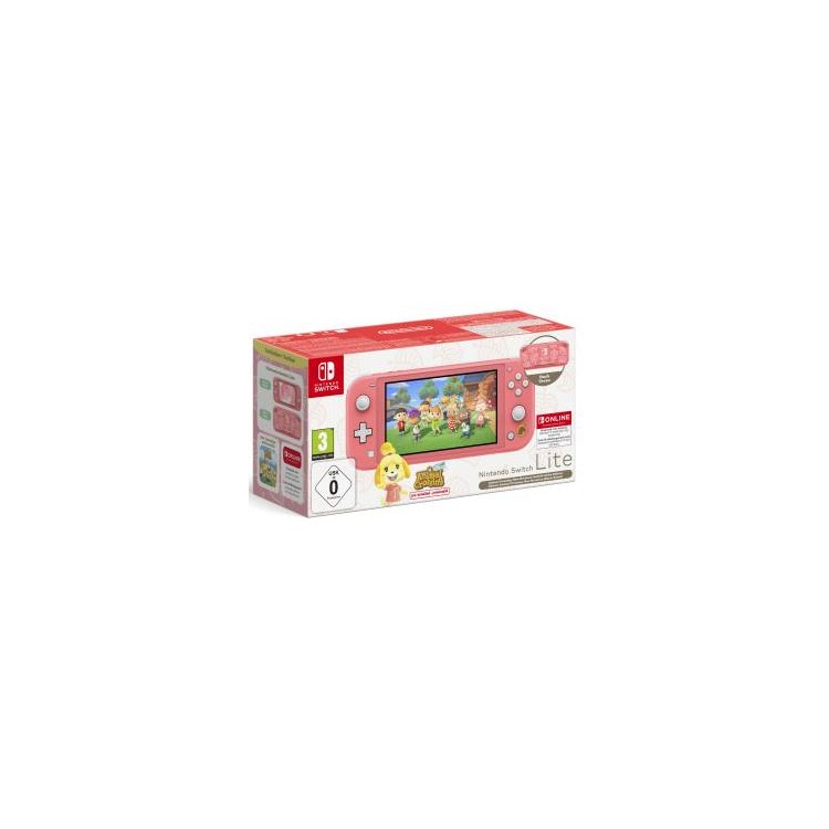 Switch lite Console Corallo + Animal C.N.H. + NSO 12 mesi (LIMITED)