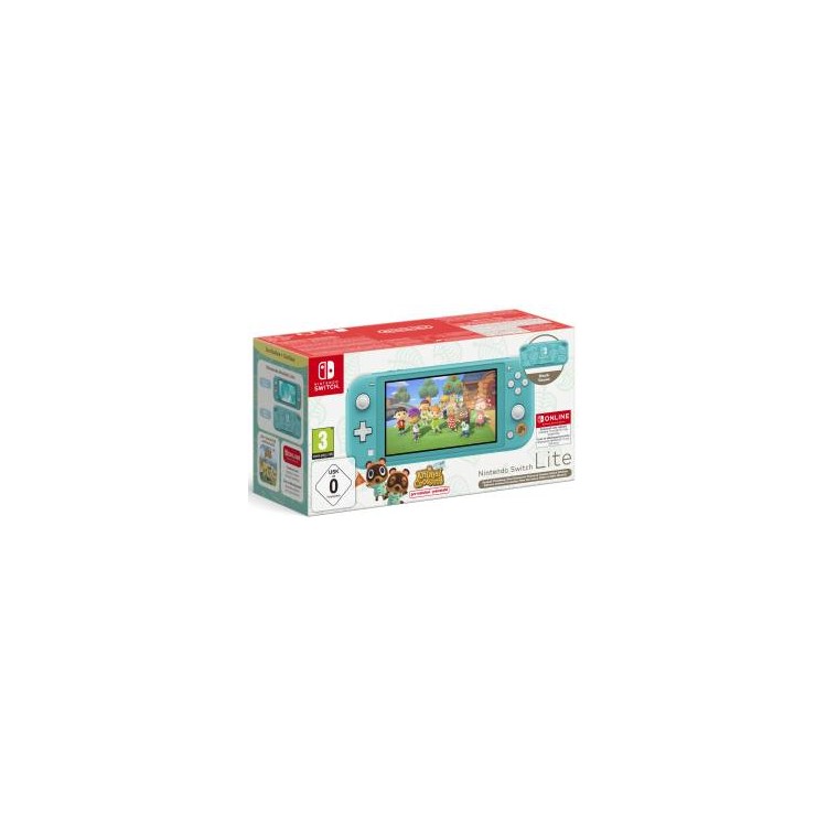 Switch lite Console Turchese + Animal C.N.H. + NSO 12 mesi (LIMITED)