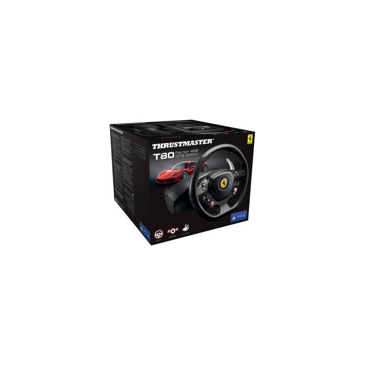 Thrustmaster Volante T80 Ferrari 488 - GTB Edition + Pedaliera