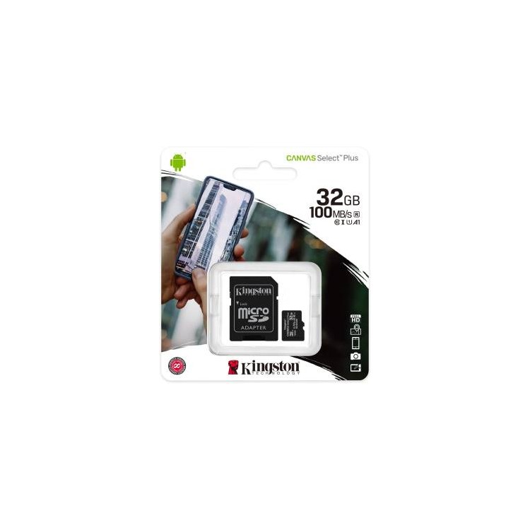 Kingston Micro SD 32GB Classe 10 SDCS2/32GB + Adattatore SD