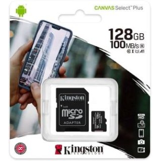 Kingston Micro SD 128GB Classe 10 SDCS2/128GB + Adattatore SD