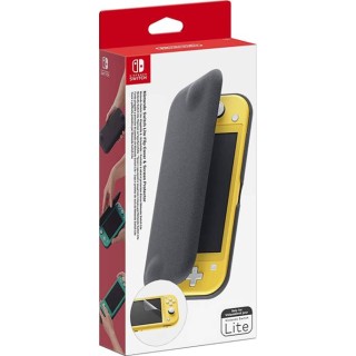 Switch Lite Kit Custodia Flip Grigio + Pellicola Protettiva