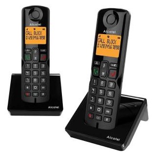 Telefono Cordless Alcatel S280 Duo Black