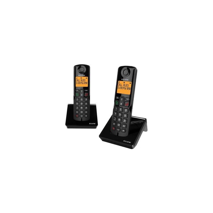 Telefono Cordless Alcatel S280 Duo Black