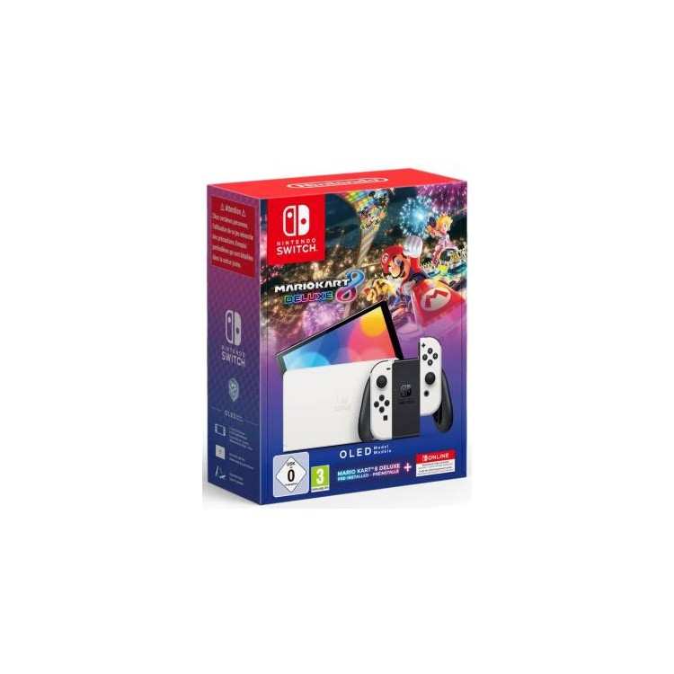 Switch Console OLED + MarioKart 8 + 12 NSO