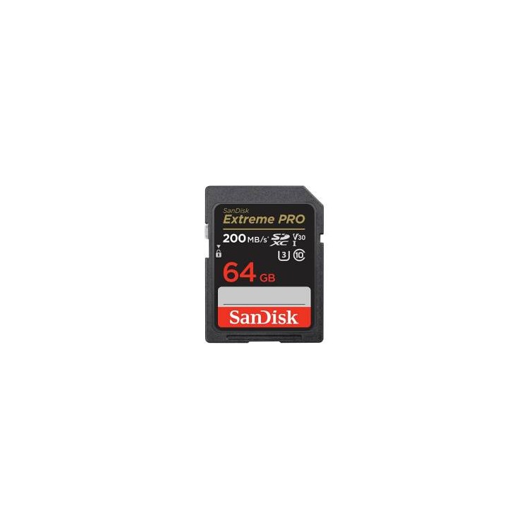 SanDisk Extreme PRO SD 64GB C10 UHS-I SDXC 200MB/s