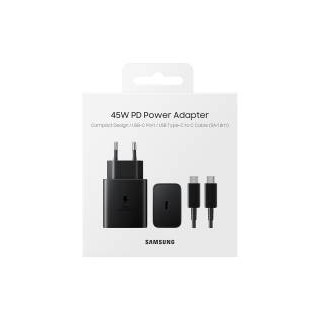 Samsung Caricatore 45W EP-T4511 FC2 USB-C +Cavo1m USB-C Black