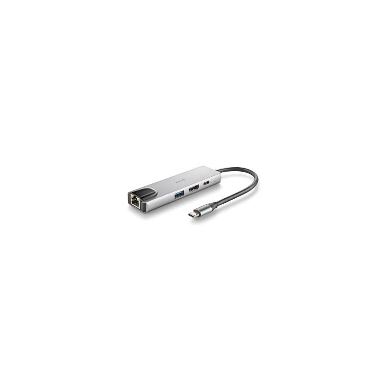 NGS HUB USB-C 4 Porte RJ45 Hdmi Usb-c Usb 3.0 Alluminio